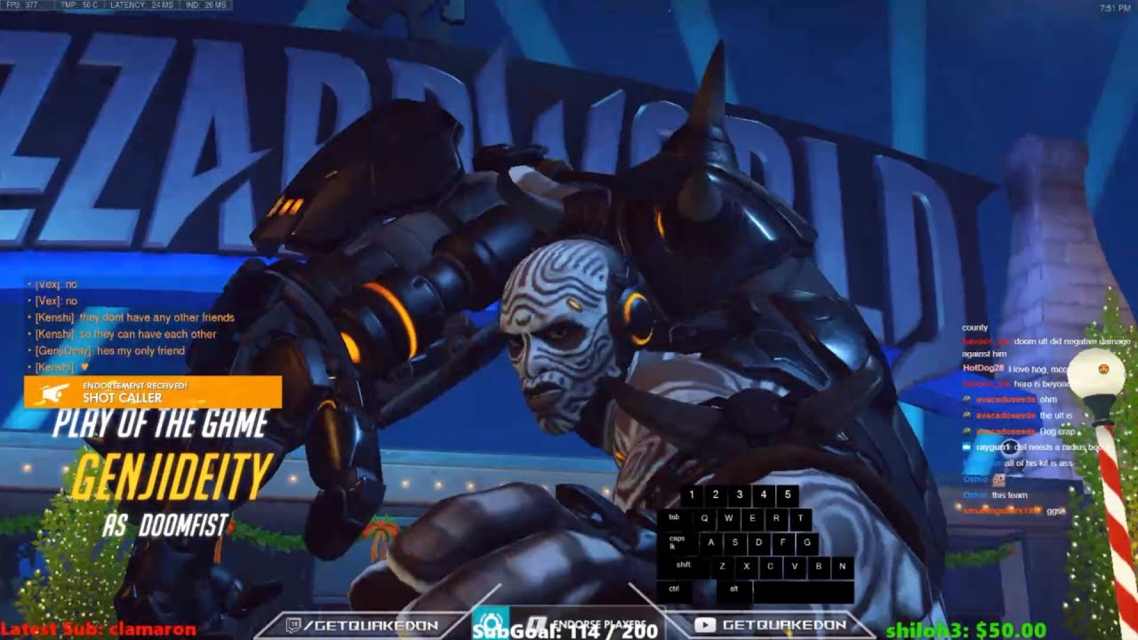 Overwatch Rollout Doomfist God GetQuakedOn Brawler Of BliizardWorld -POTG-