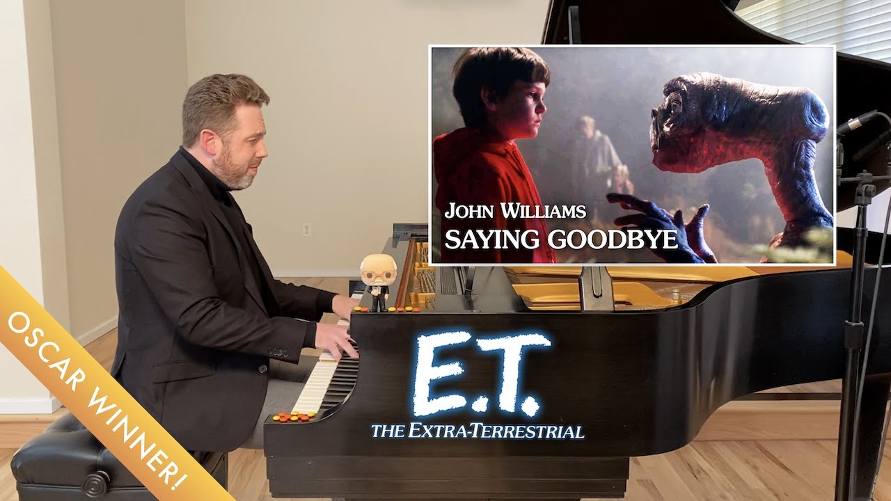 John Williams: Saying Goodbye | E.T. the Extra-Terrestrial (piano cover with film)