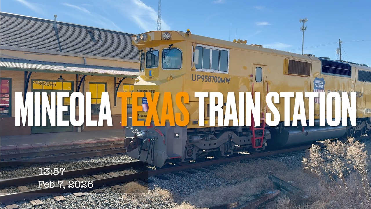 Mineola Texas Train Station Camera5 February 7, 2026 1357 PM 4K 30fps 2