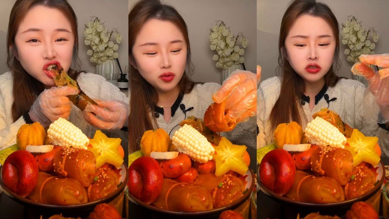 ASMR MUKBANG HUGE PORK SKIN & BRAISED PORK BELLY (Extreme Crunchy & Chewy Eating Sounds)