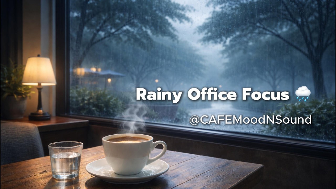 Rainy Office Focus 2026 | 🌧️ เพลงฝนตกในออฟฟิศ ☕ เสียงฝนทำงาน โฟกัส ไม่ง่วง Boost Energy & Focus