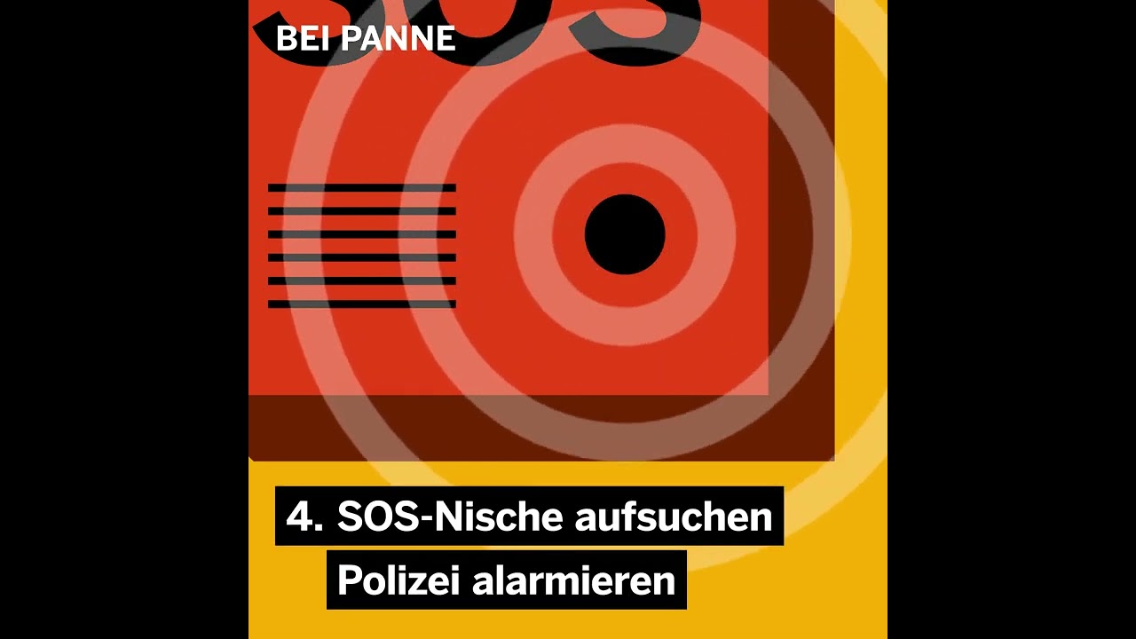 Sicher durch den Tunnel - Panne am Fahrzeug