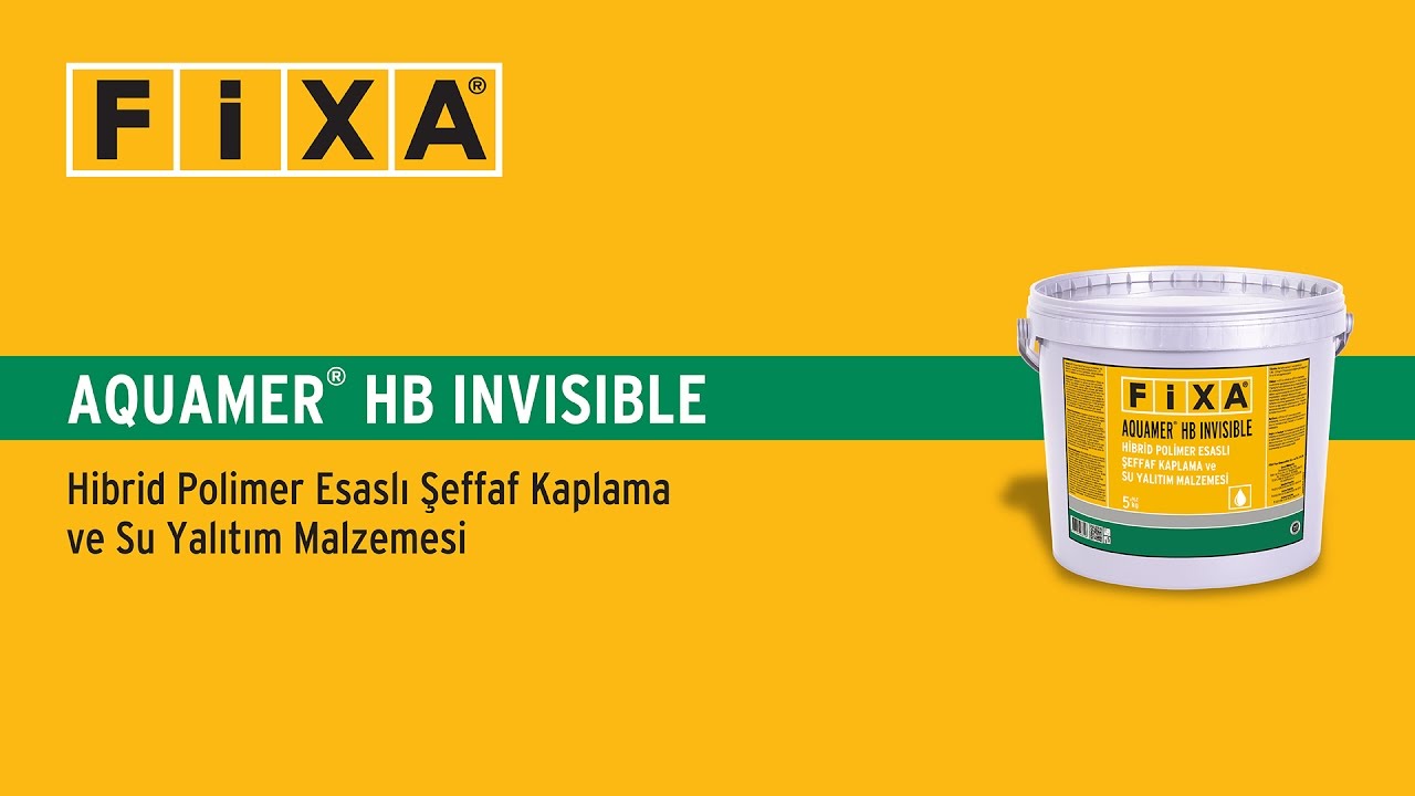 FİXA Aquamer HB Invisible - Şeffaf Su Yalıtım Uygulaması