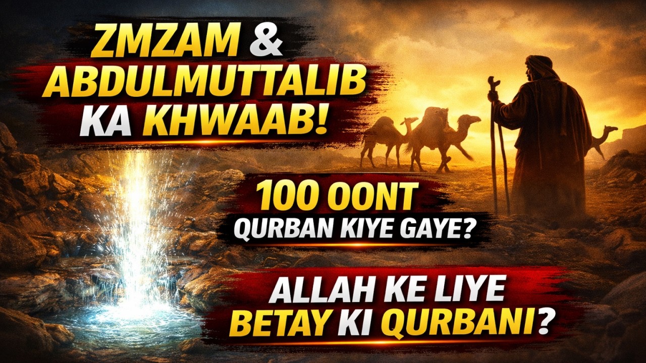 Khuwaab e Zamzam | AbdulMuttalib Ki Nazar Aur 100 Oont Ki Qurbani | Islamic History