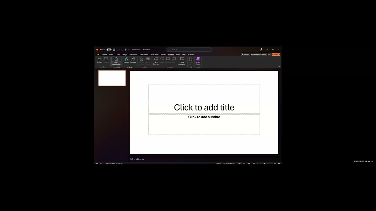 PowerPoint Accessibility: Build It Right from the Start