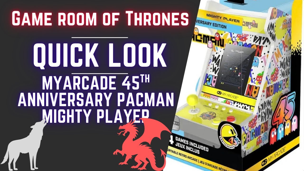 Quick Look - MyArcade 45th Anniversary Pac-Man Mighty Player Review and Demonstration #namco 