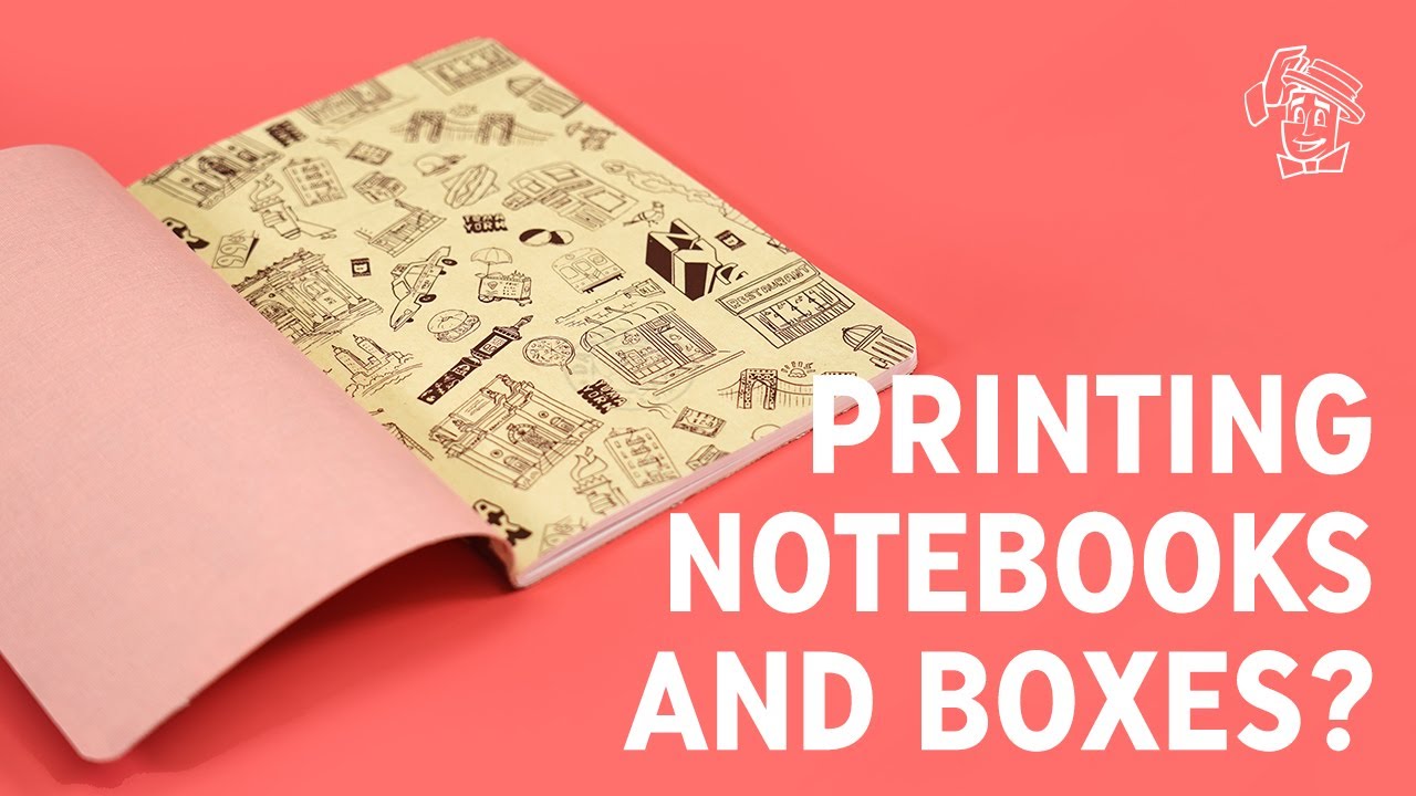 Die cutting with AccuCut GrandeMARK and screen printing notebook packaging