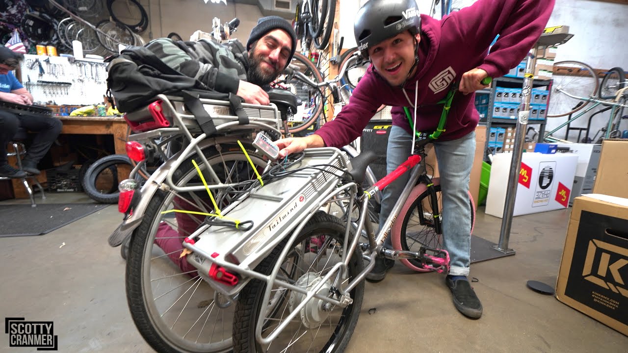 We Swapped An Electric Motor On To A BMX Bike!