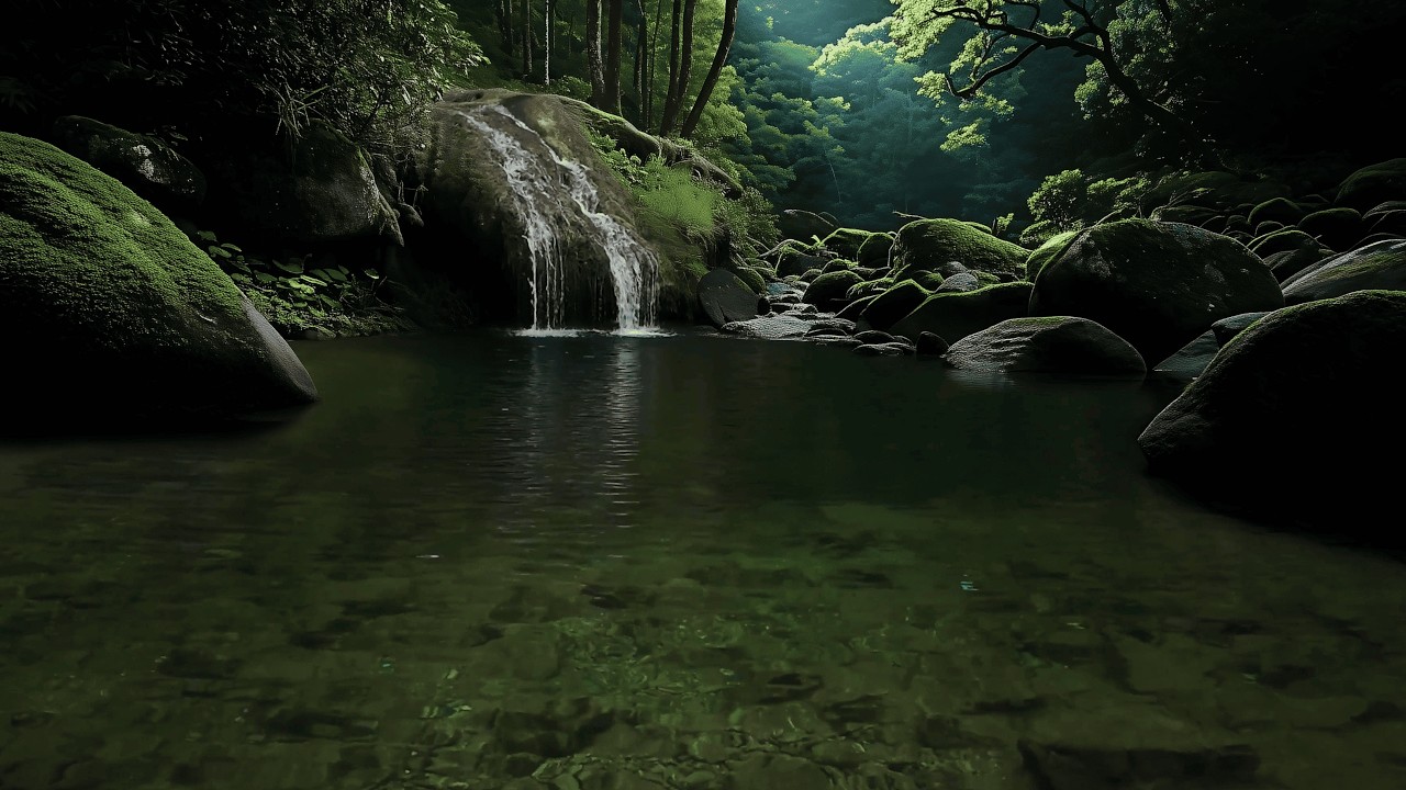 Quiet Woodland Escape 🍃 Soft River Flow and Birds Singing | Nature Ambience in Ultra HD
