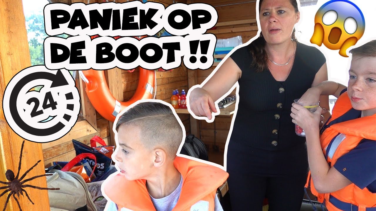 24 UUR OP EEN BOOTJE IN HET WATER !!! 🌙🕷🌊 - De Bakkertjes #413