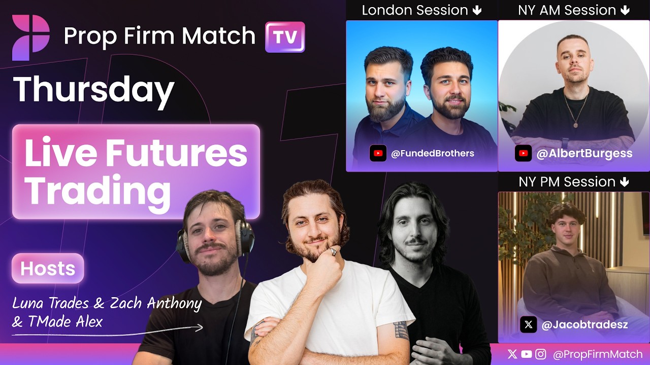 Live Futures Trading | London & New York Session | Prop Firm Match TV
