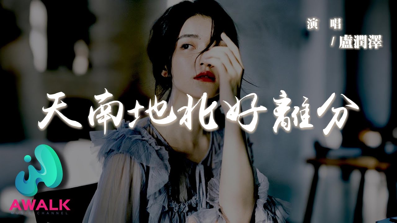 盧潤澤 - 天南地北好離分『抓不住放不下那就讓她獨憑欄，反正我會品茶煮酒林間拾花月下吹簫也浪漫。』【動態歌詞 | Pinyin Lyrics】【AWALK MUSIC】
