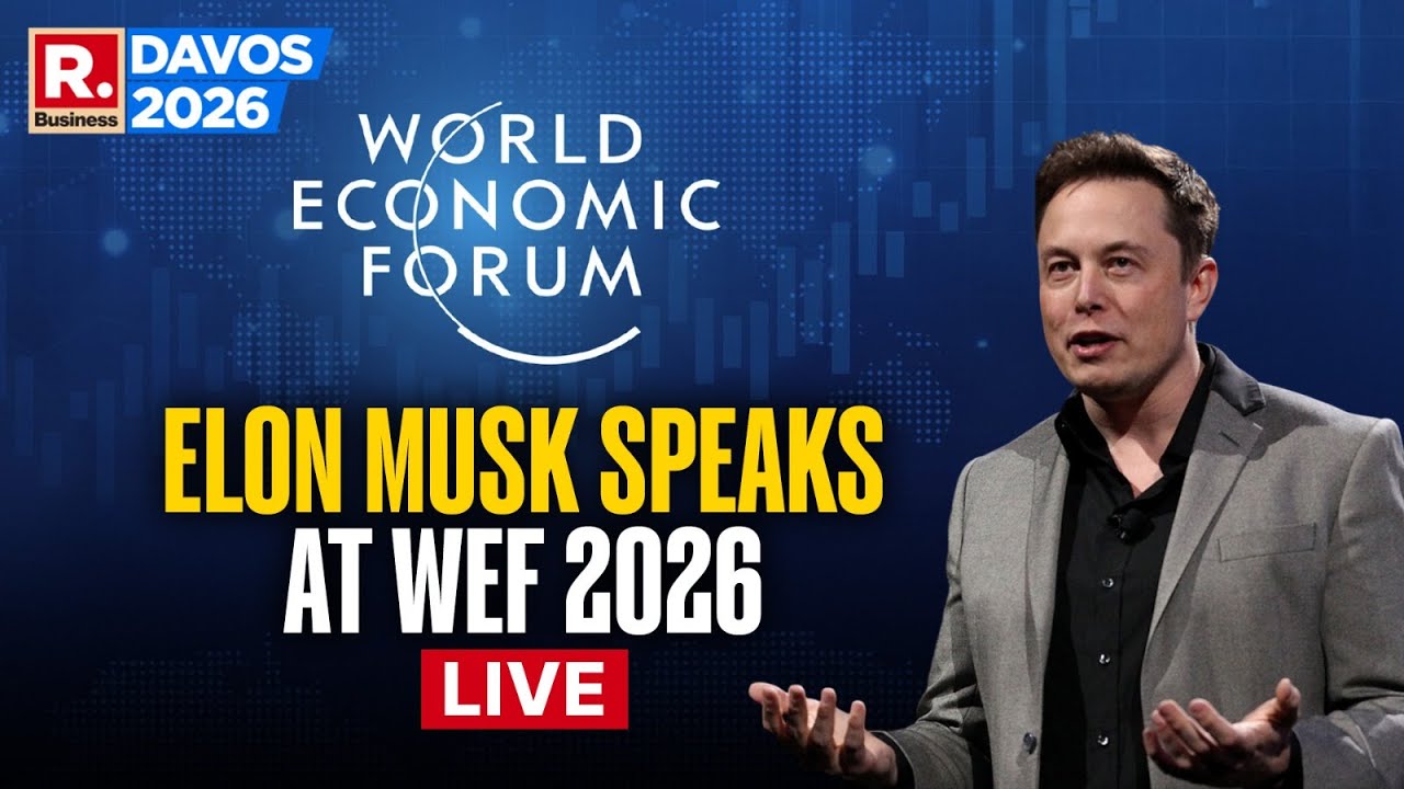 WEF 2026 LIVE: Elon Musk Attends Panel Discussion At The World Economic Forum | Davos | Trump