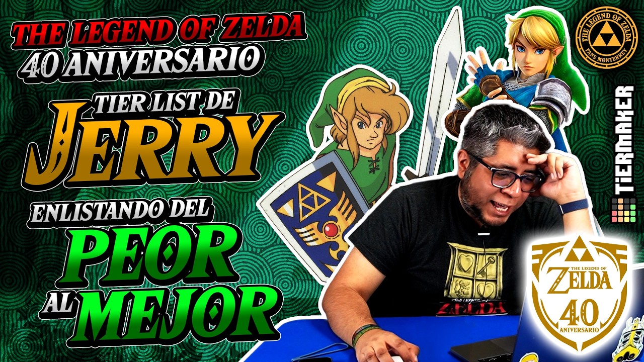 ¿CUÁL ES EL MEJOR ZELDA? ¡TIER LIST DE JERRY! - The Legend of Zelda: 40 Aniversario
