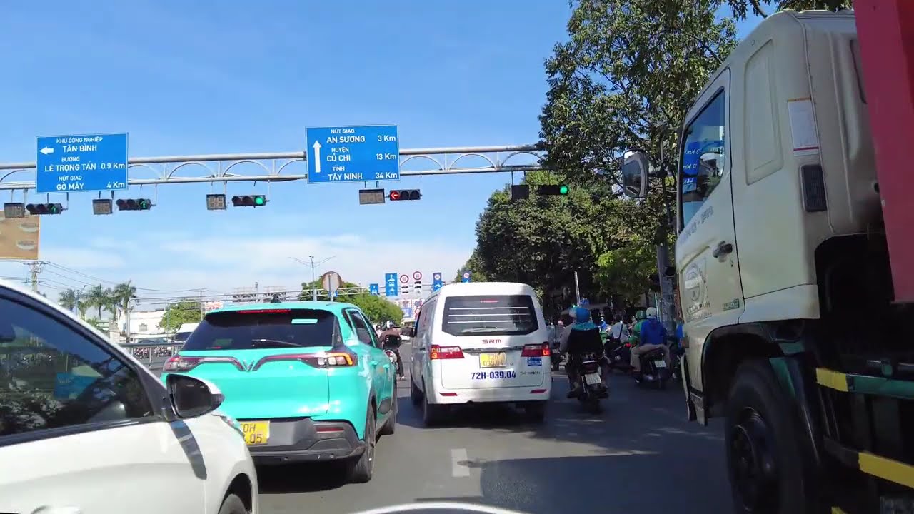 Crazy Traffic Congestion in Ho Chi Minh City, Vietnam