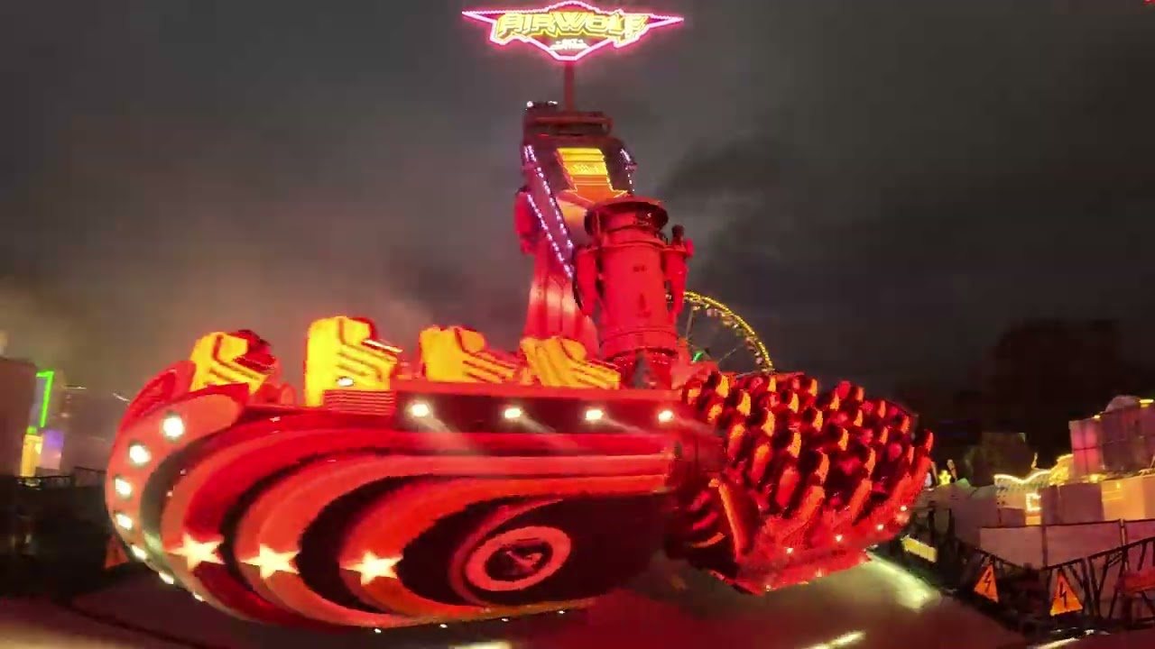 [INSANELY EXTREME RIDE] Airwolf Sky Control (T. Weber) - Sim-J&uuml; Kirmes Werne 2025 - POV Offride