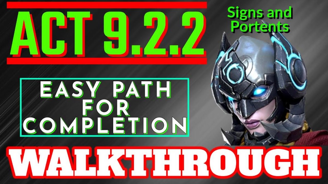 Act 9.2.2 | Easy Path for Completion Walkthrough | Marvel Contest of Champions
