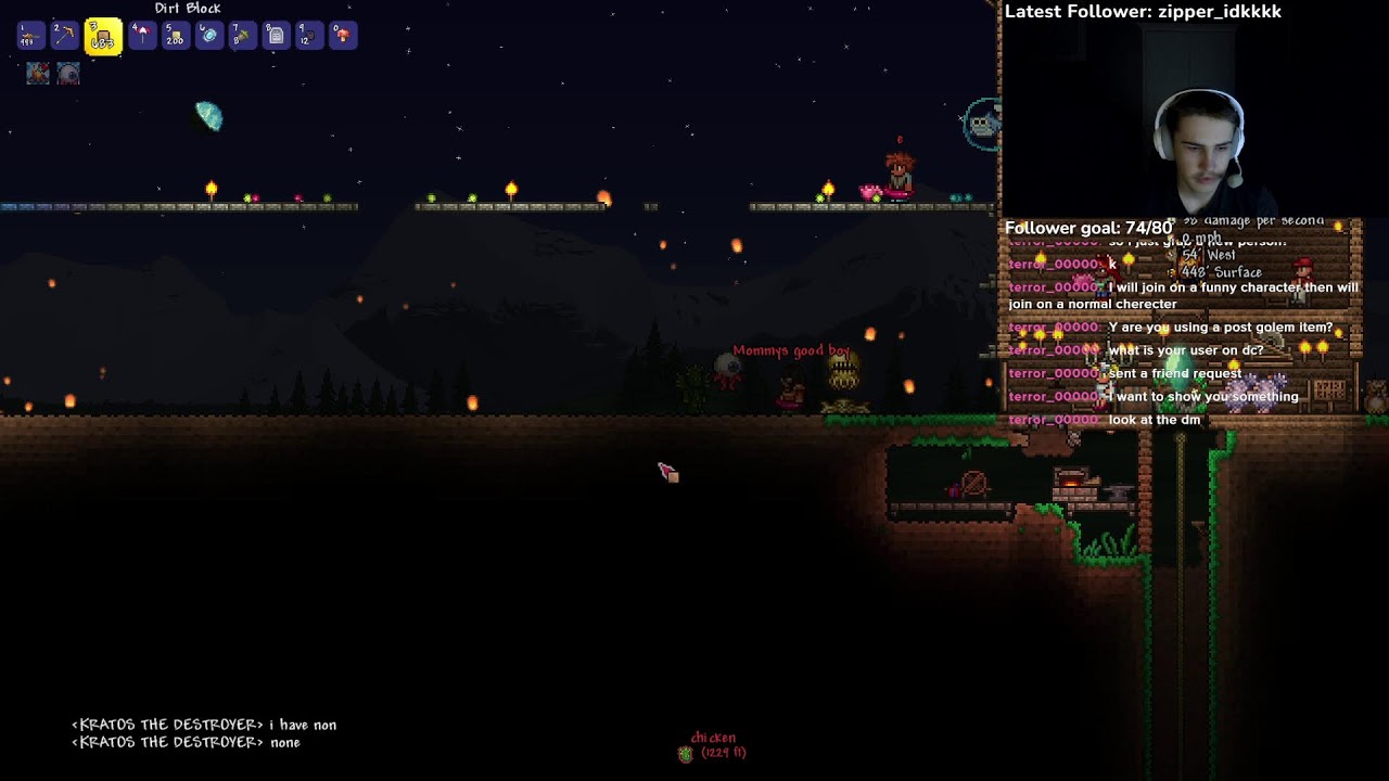 TERRARIA MASTER WORLD WITH VIEWERS (Twitch only)