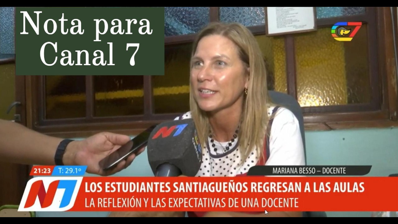 Prof. Mariana Besso - Nota para Noticiero  7