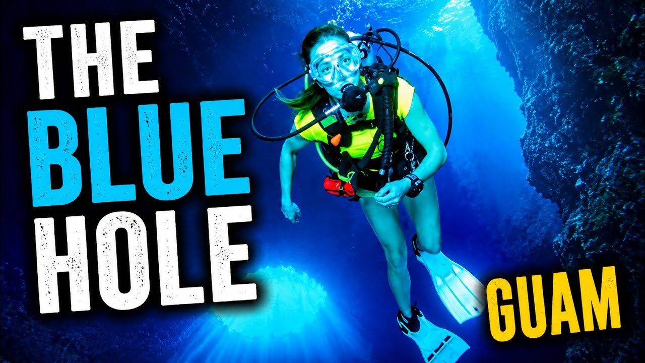 Diving the Blue Hole and Barracuda Rock in Guam. MDA Guam. GoPro footage.