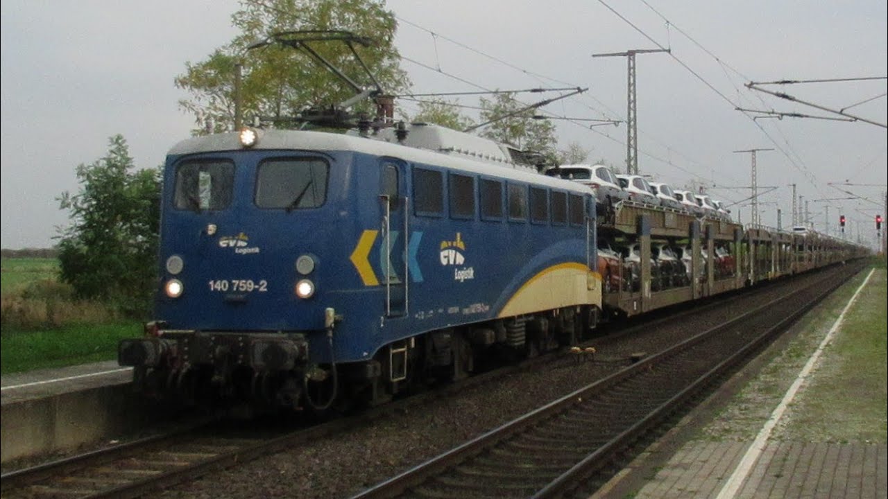 EVB 140 759 mit vollen BLG Autozug | Güterglück