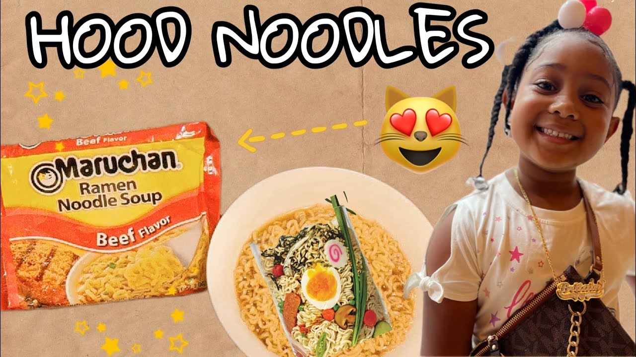 BLACK PEOPLE RAMEN NOODLES IN THE HOOD 😊😳