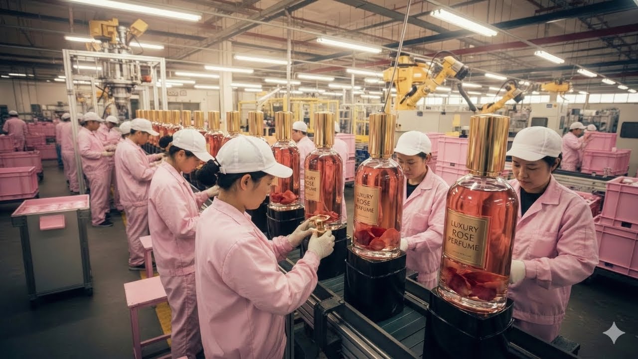 Inside a Modern Rose Petal Factory: From Damask Roses to Luxury Rose Perfume (Full Process)