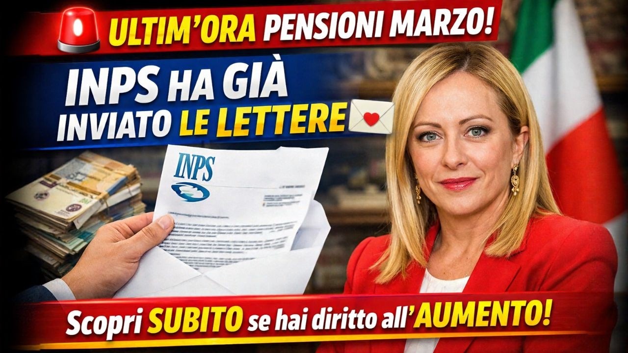 🔴 ULTIM’ORA PENSIONI MARZO! INPS HA GIÀ INVIATO LE LETTERE Scopri SUBITO se hai diritto all’AUMENTO!