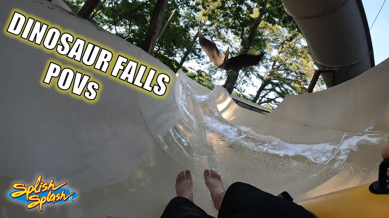 Dinosaur Falls POVs, Splish Splash Dino-Themed Tube Slides | Non-Copyright