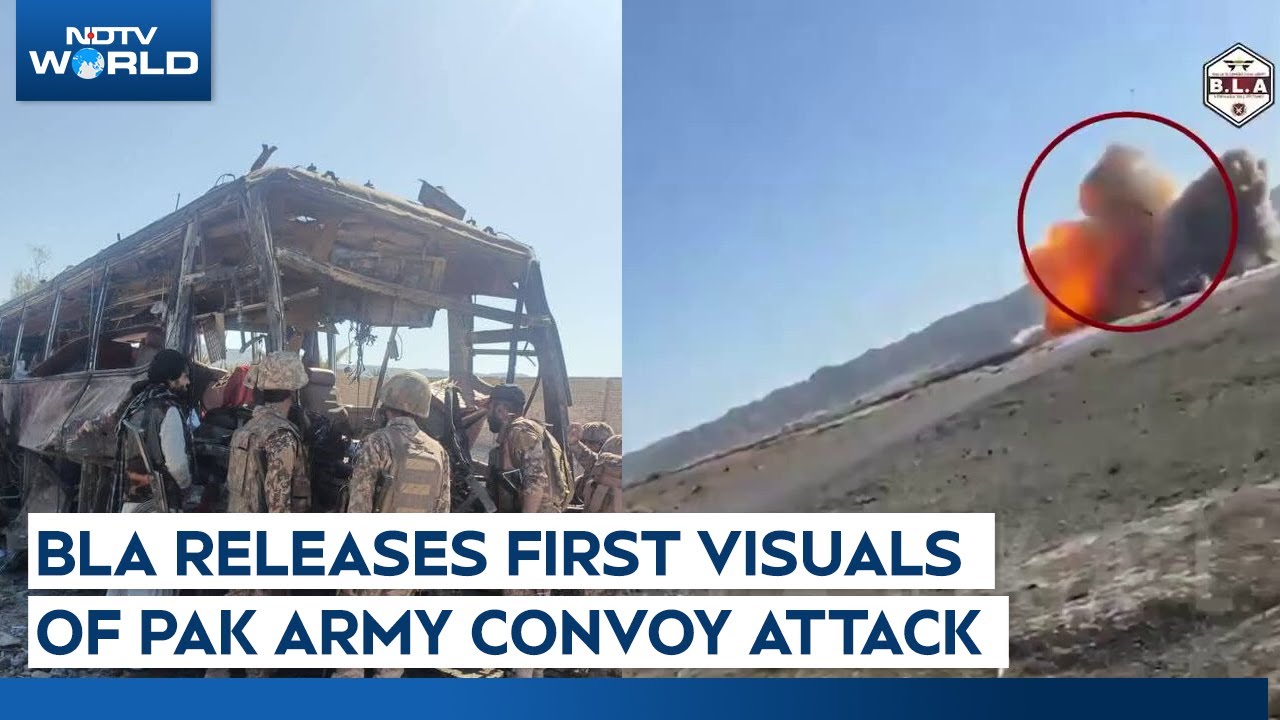 BLA Video | Baloch Liberation Army Releases First Video Of Pak Army Convoy Attack, Claims To Kill 90