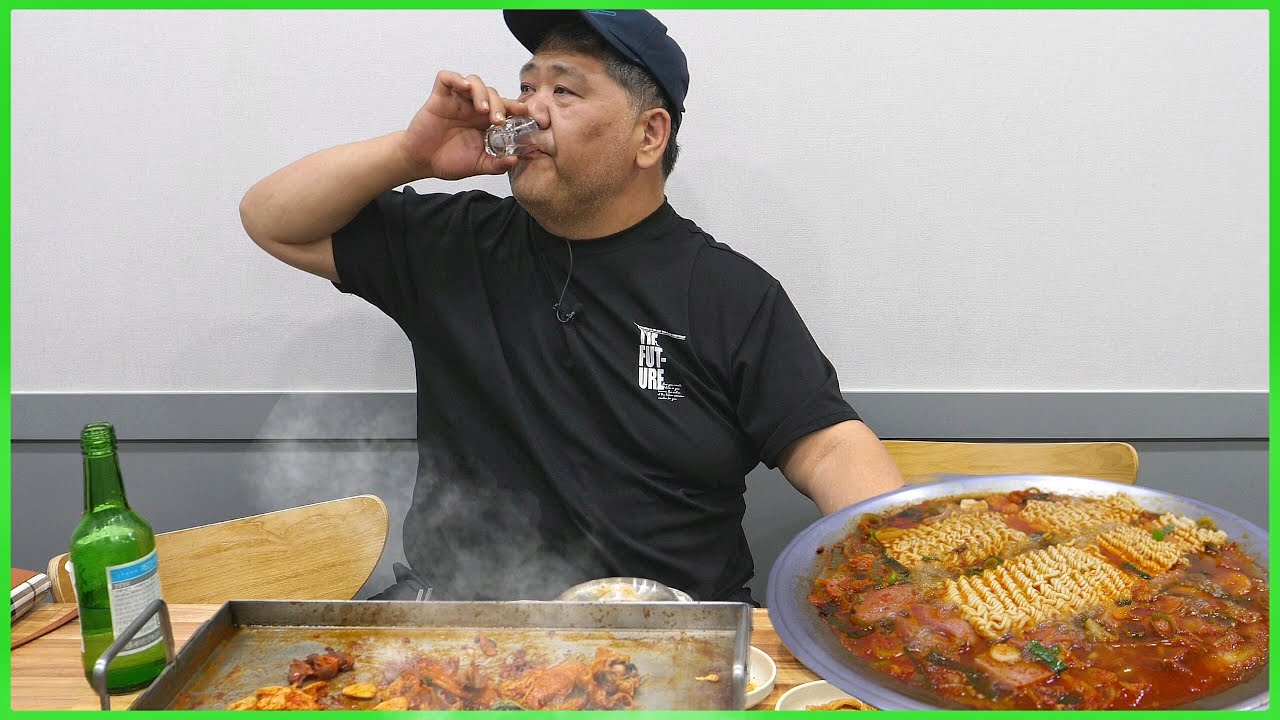 철판구이 & 부대찌개에 한잔하며 유튜브 시작한 이유 등등 주절거려봐유~[박광덕 식당먹방]