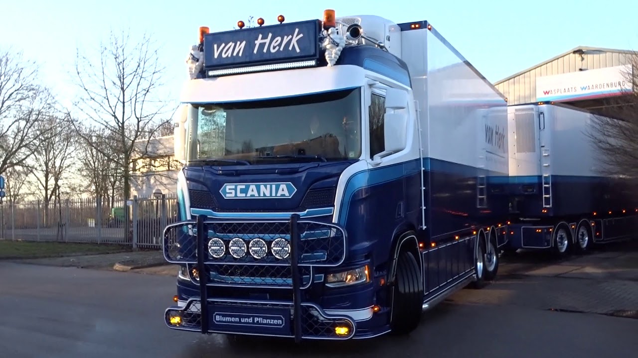 Van Herk LZV Transport!! [Scania R650 V8 Open Pipe]