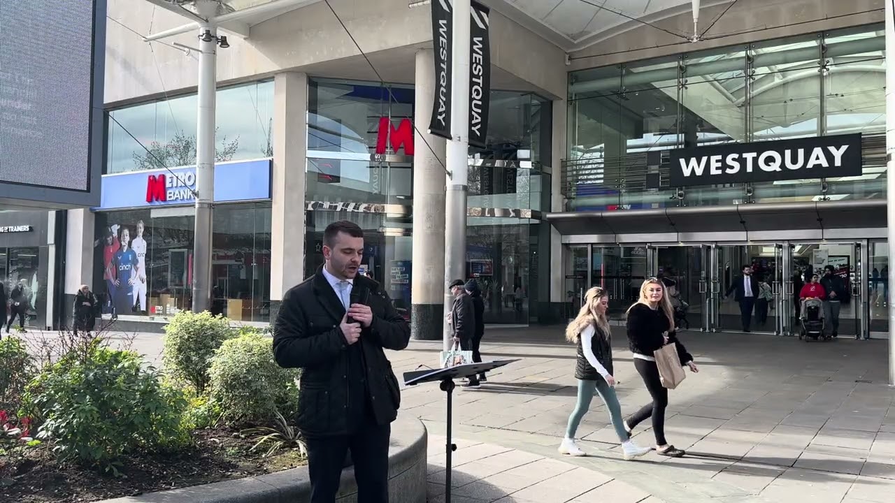 Southampton, West Quay, Street Preaching Sermon, Gospel Of Jesus Christ, 10th March 2026. 