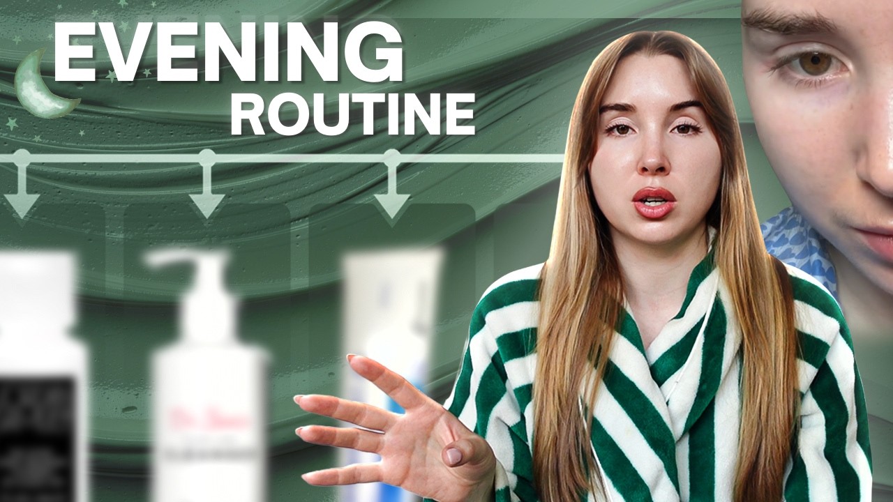 My evening skincare routine for clogged pores