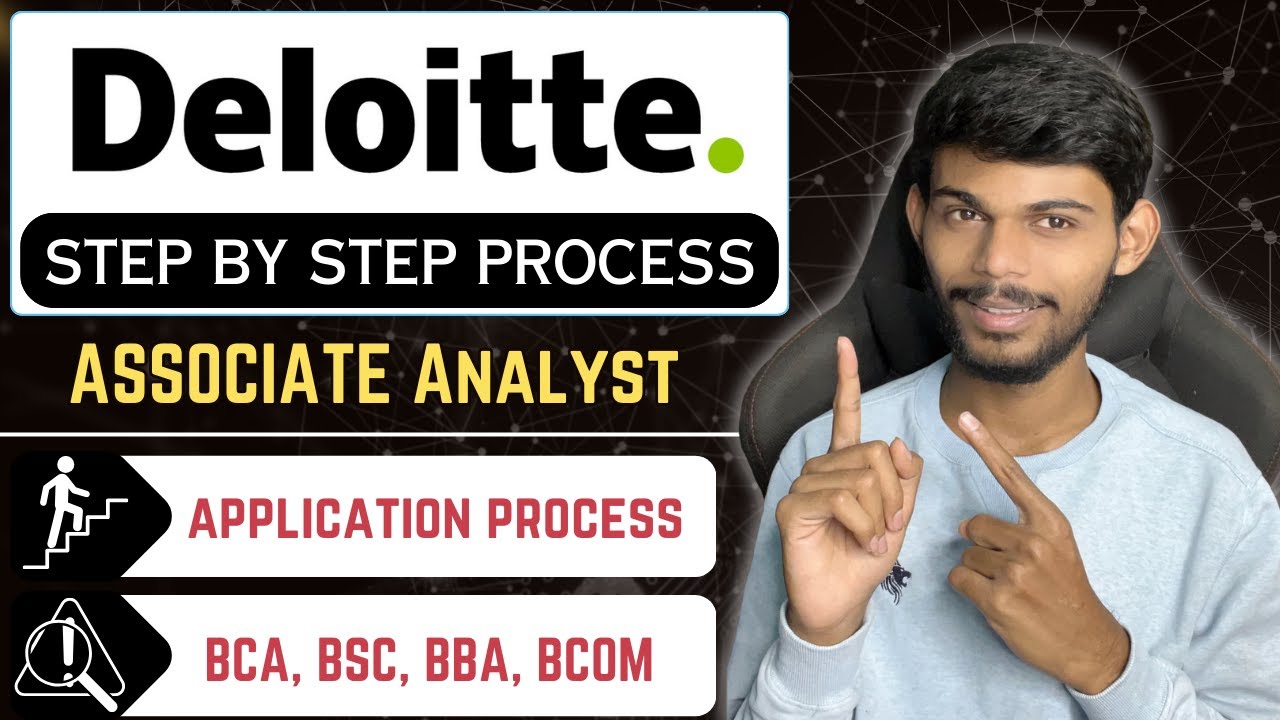 Deloitte Associate Analyst 2024 | Application Process Step By Step | BSC, BCA, BBA, BCom
