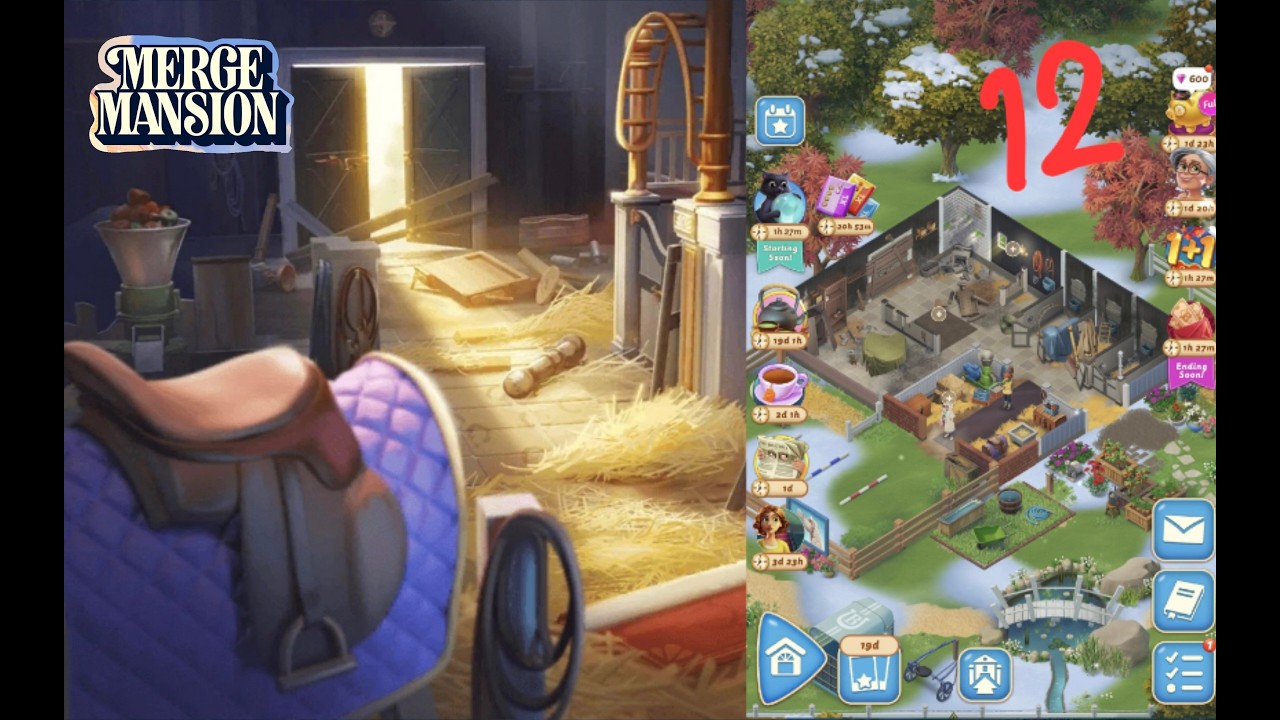 Merge Mansion | The Stables   Level 52  Part 721 🐎🐎        #merge #mergemansion