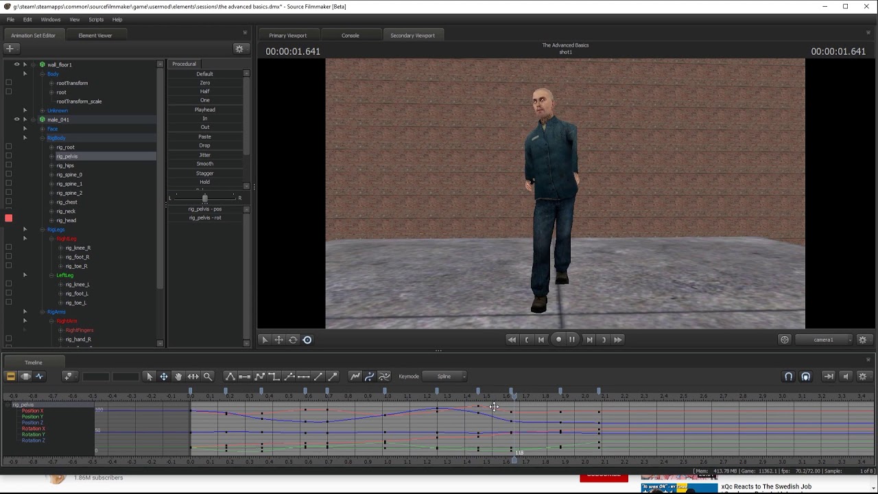 Source Filmmaker The Basics Episode 2 [The Advanced Basics] :Part 2:Rigs and Walking animations: