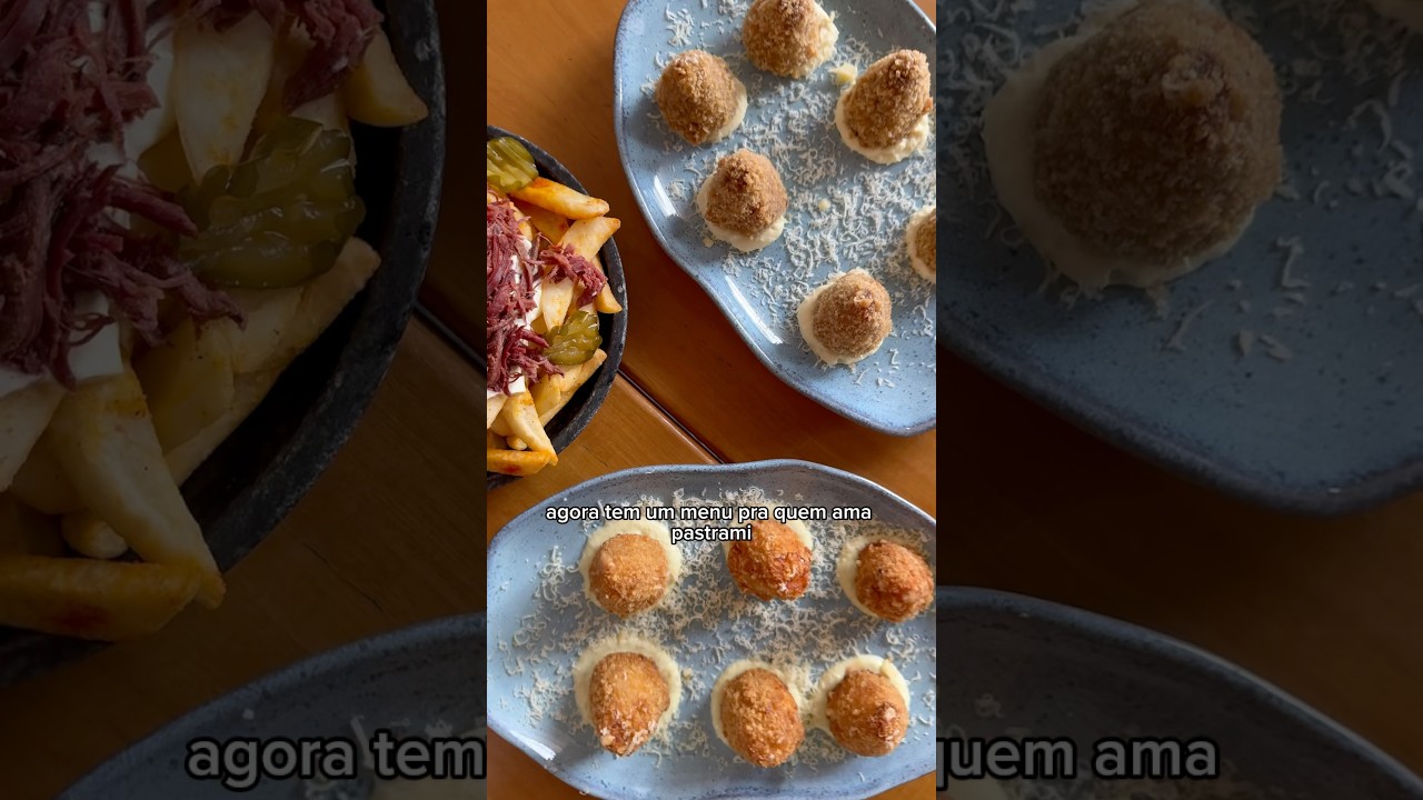 Menu de pastrami na cazolla