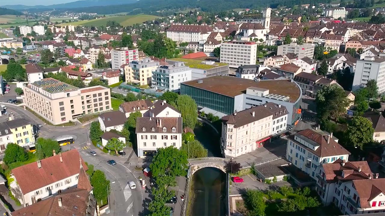 Delémont vu du ciel 4K Trailer II (Jura, Suisse)