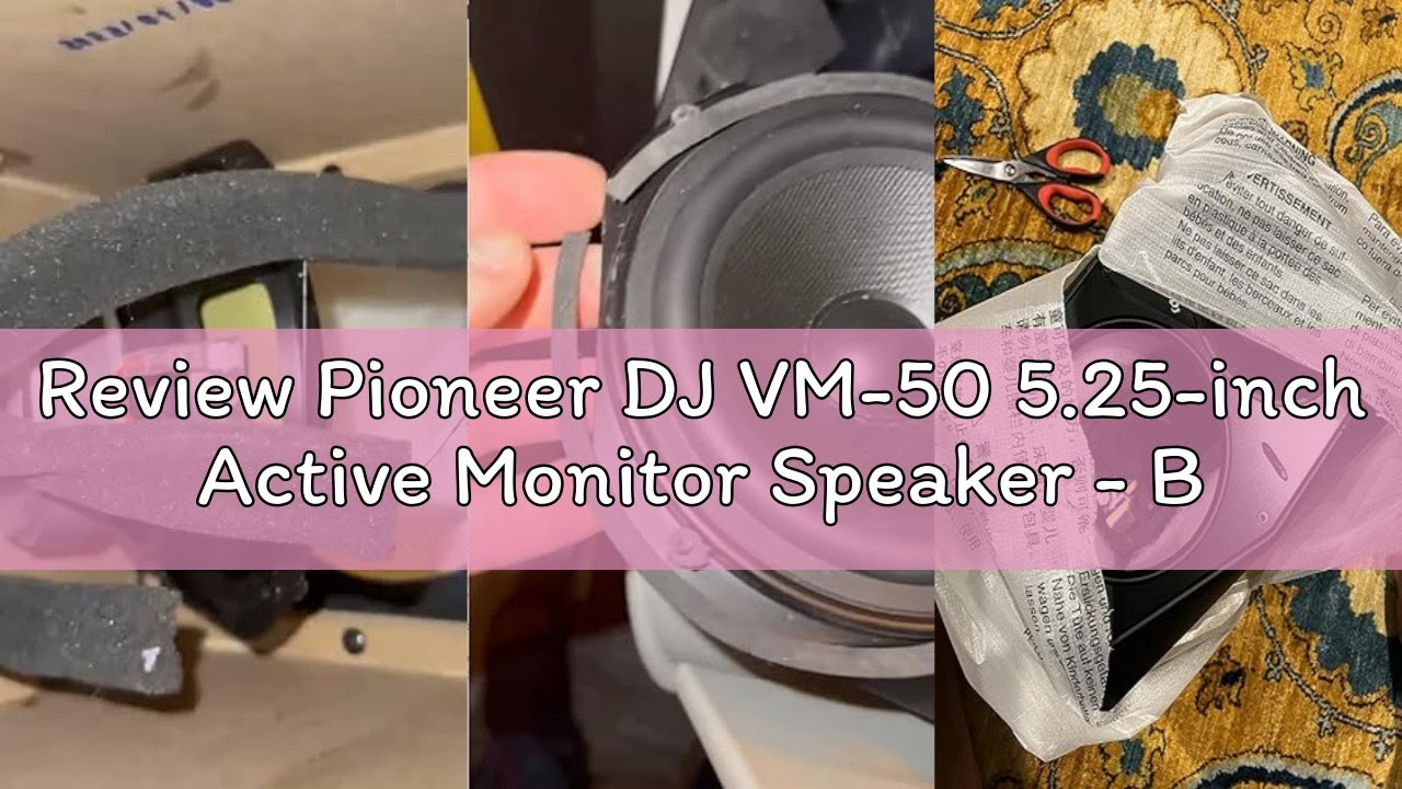 Review Pioneer DJ VM-50 5.25-inch Active Monitor Speaker - Black