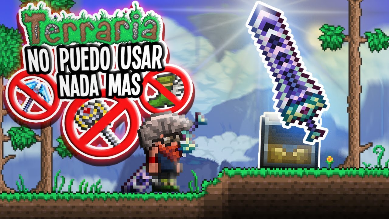 TERRARIA pero INICIO con LA ZENITH y NO PUEDO USAR NADA MAS 🚫😳