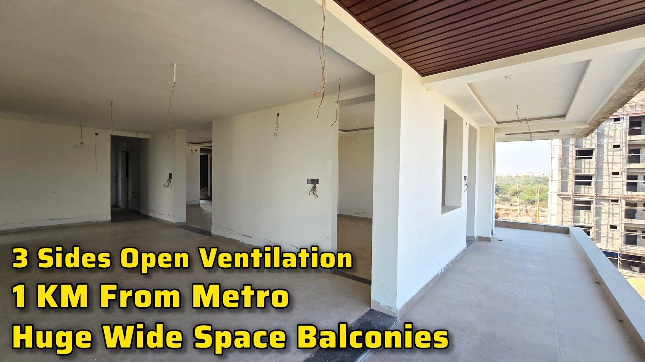Direct Owner 📞+91 7842694477 || 3 Sides 60 Feet Roads [ 1 KM From Metro ] 3BHK & 4BHK Flats For Sale