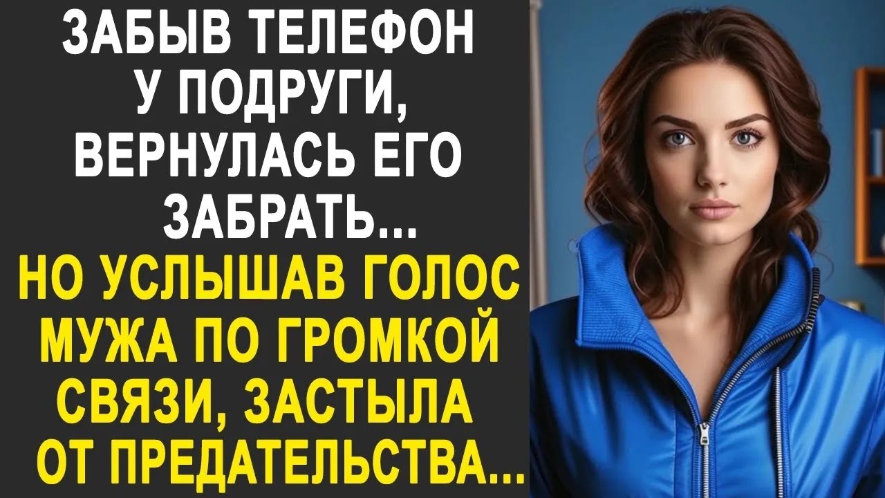 Забыв телефон у подруги, вернулась его забрать  Но услышав голос мужа по громкой связи, застыла