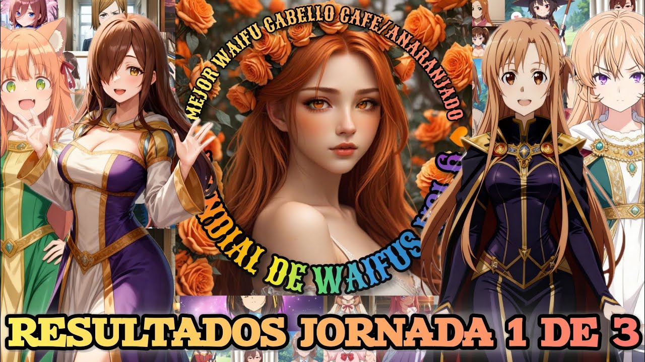 Mejor Waifu Cabello Cafe-Anaranjado (🤎 WCCA 🧡)//Torneo//Jornada 1 de 3 (Resultados)