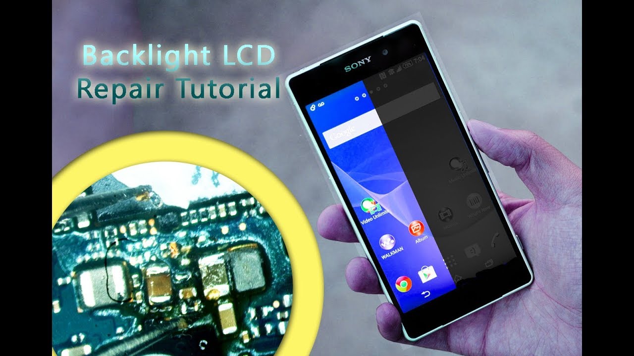 Sony Xperia Z2 D6503 Backlight LCD light Hardware Repair Tutorial / perbaiki lampu latar layar
