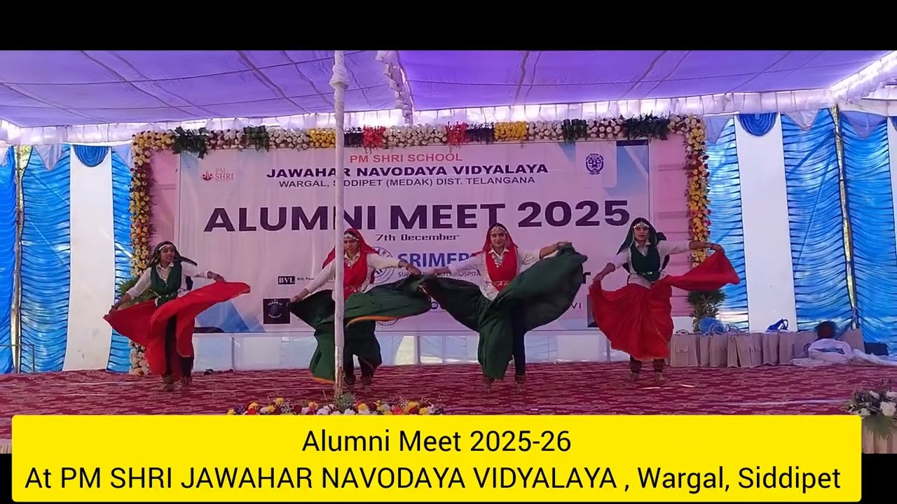 ALUMNI Meet 2025-26 at PM SHRI JAWAHAR NAVODAYA VIDYALAYA, Wargal, Siddipet 