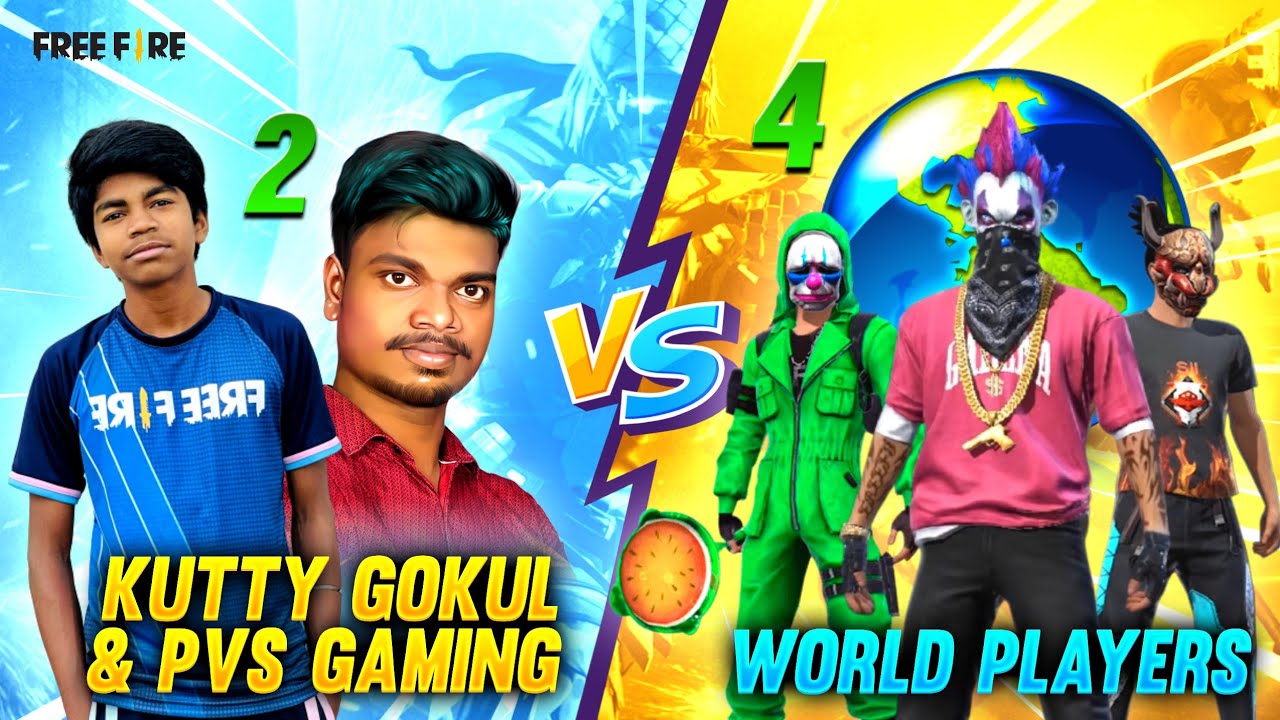 Kutty Gokul,  PVS GAMING With World Player 2 vs 4 Best Clash Squad Gameplay / Game Not Open?
