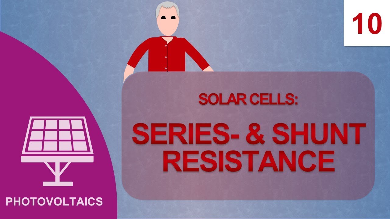 Series and Shunt Resistance: Course Photovoltaics #10