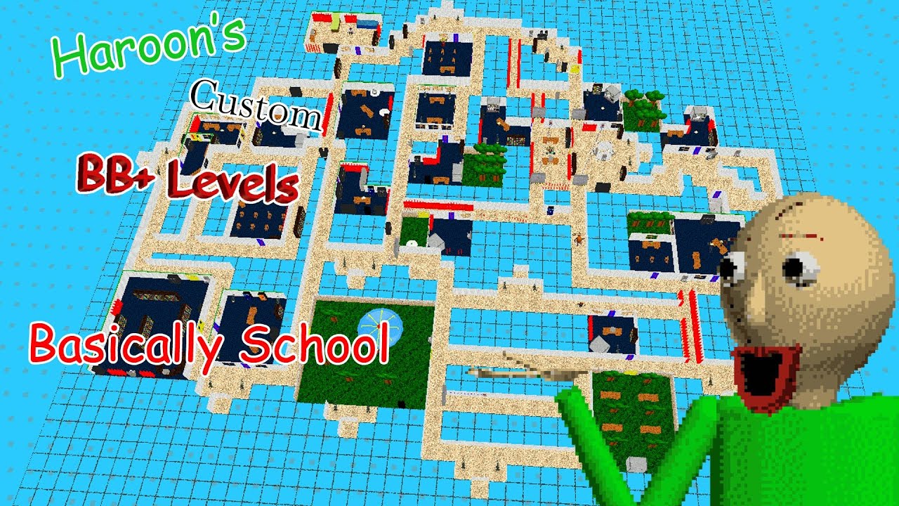 В основном школа | Baldi's Basics Plus Level Editor Early Alpha (мод Baldi's Basics)