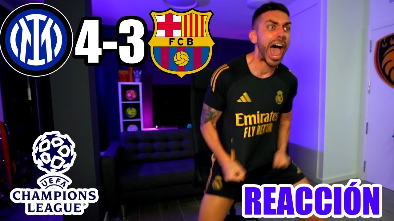 DjMaRiiO REACCIONA AL INTER DE MILAN 4-3 BARCELONA | VUELTA SEMIS CHAMPIONS